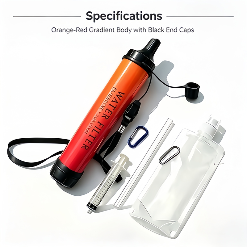 Water Purification Straw - Pajita filtrante de agua portátil de